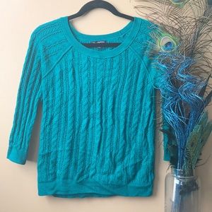 Teal American Eagle Sweater